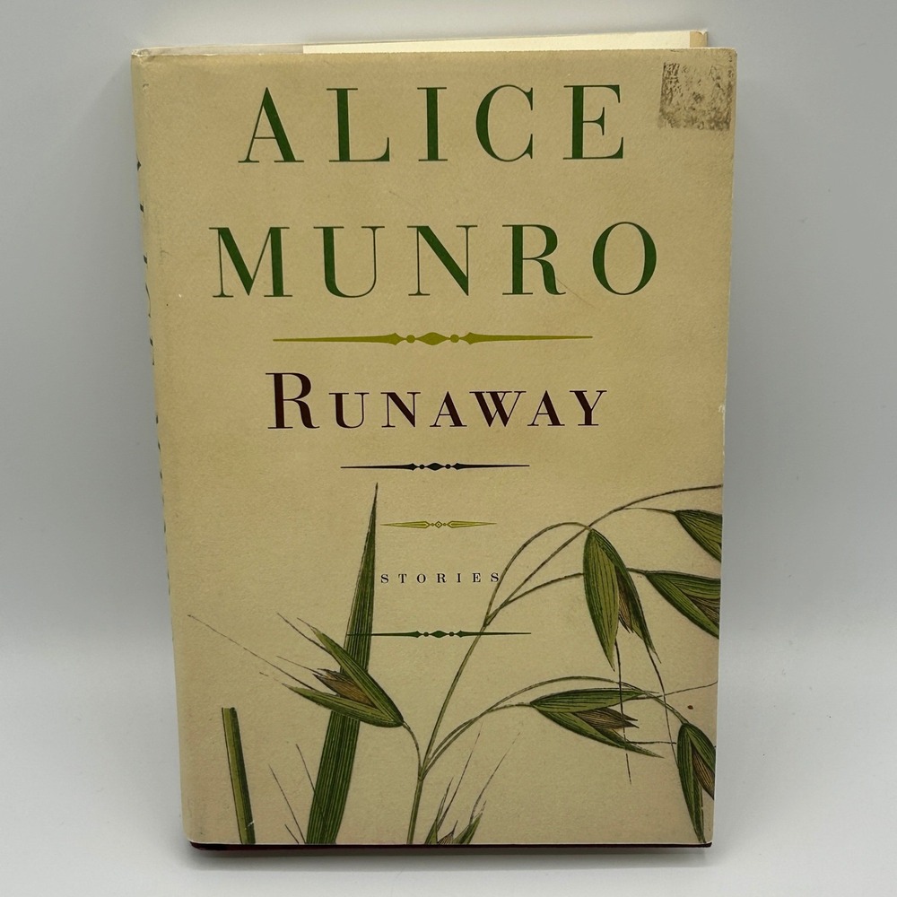 Alice Munro Runaway Novel 8 Short Stories Womens Fiction 1st Ed Hardcover 2004